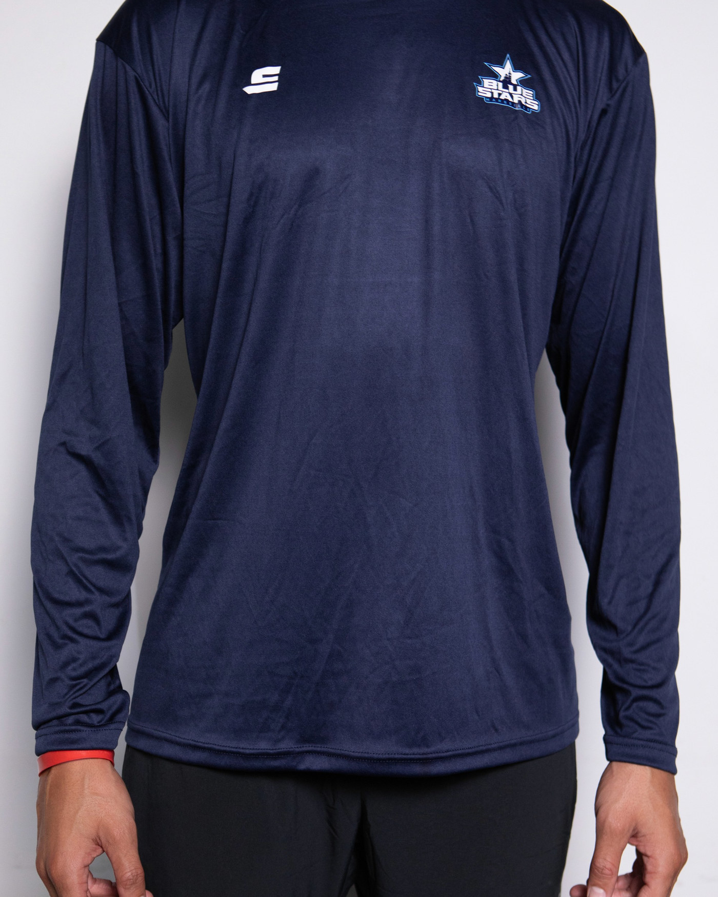 T-shirt Performance Navy - Long Sleeve - Blue Stars Marseille