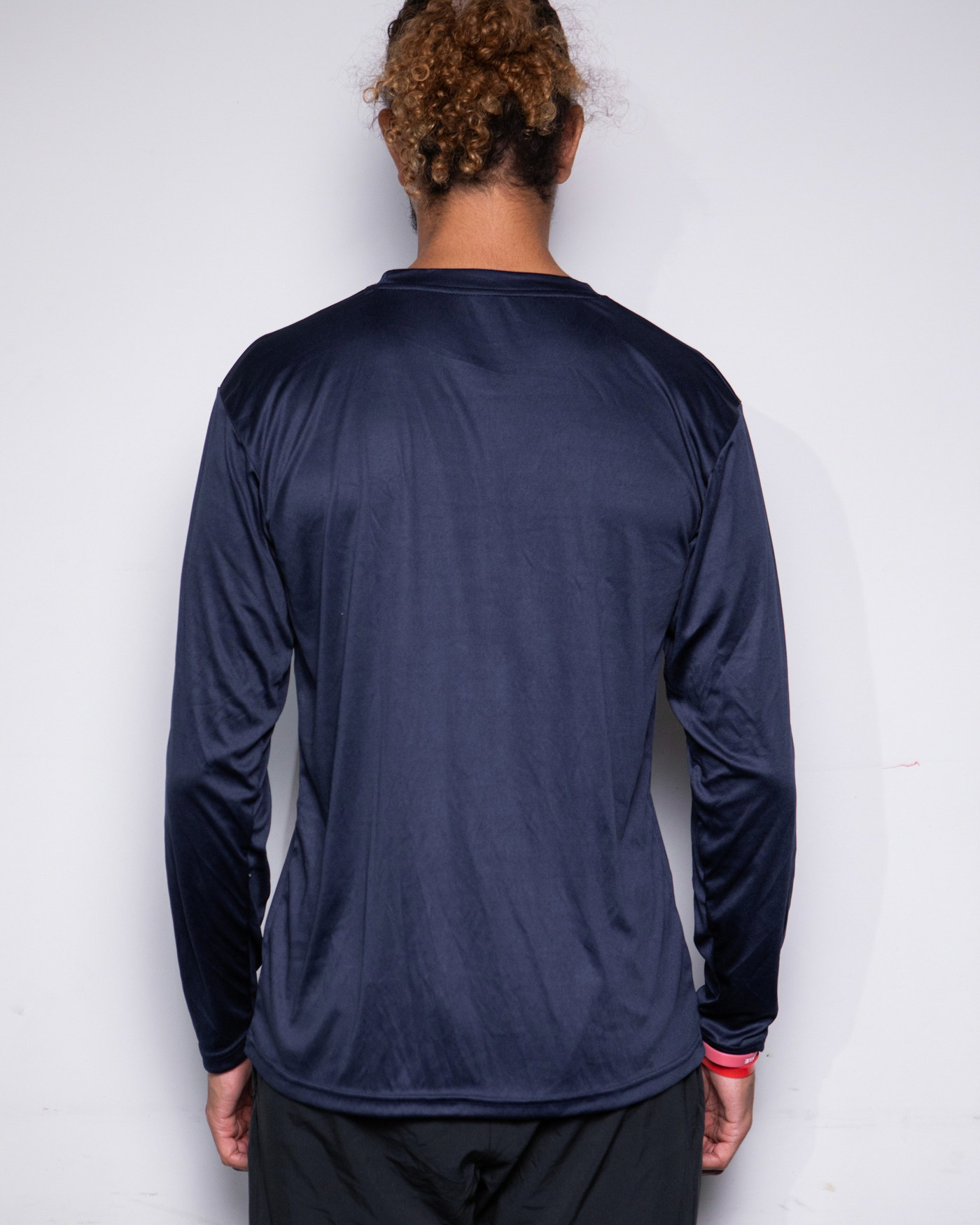 T-shirt Performance Navy - Long Sleeve - Blue Stars Marseille — visuel 3