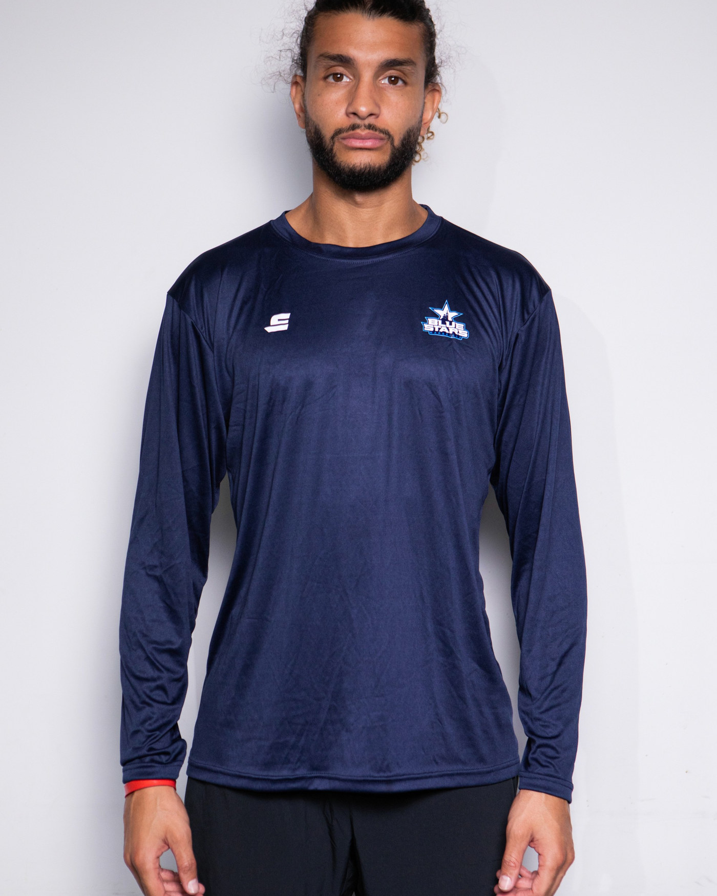 T-shirt Performance Navy - Long Sleeve - Blue Stars Marseille — visuel 4