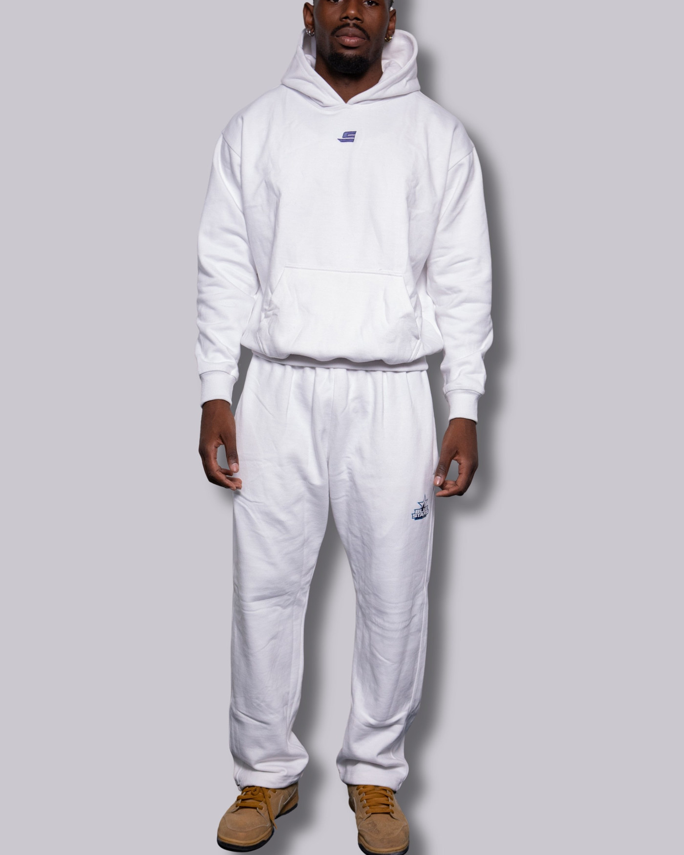 Jogging Lifestyle White - Blue Stars Marseille — visuel 2