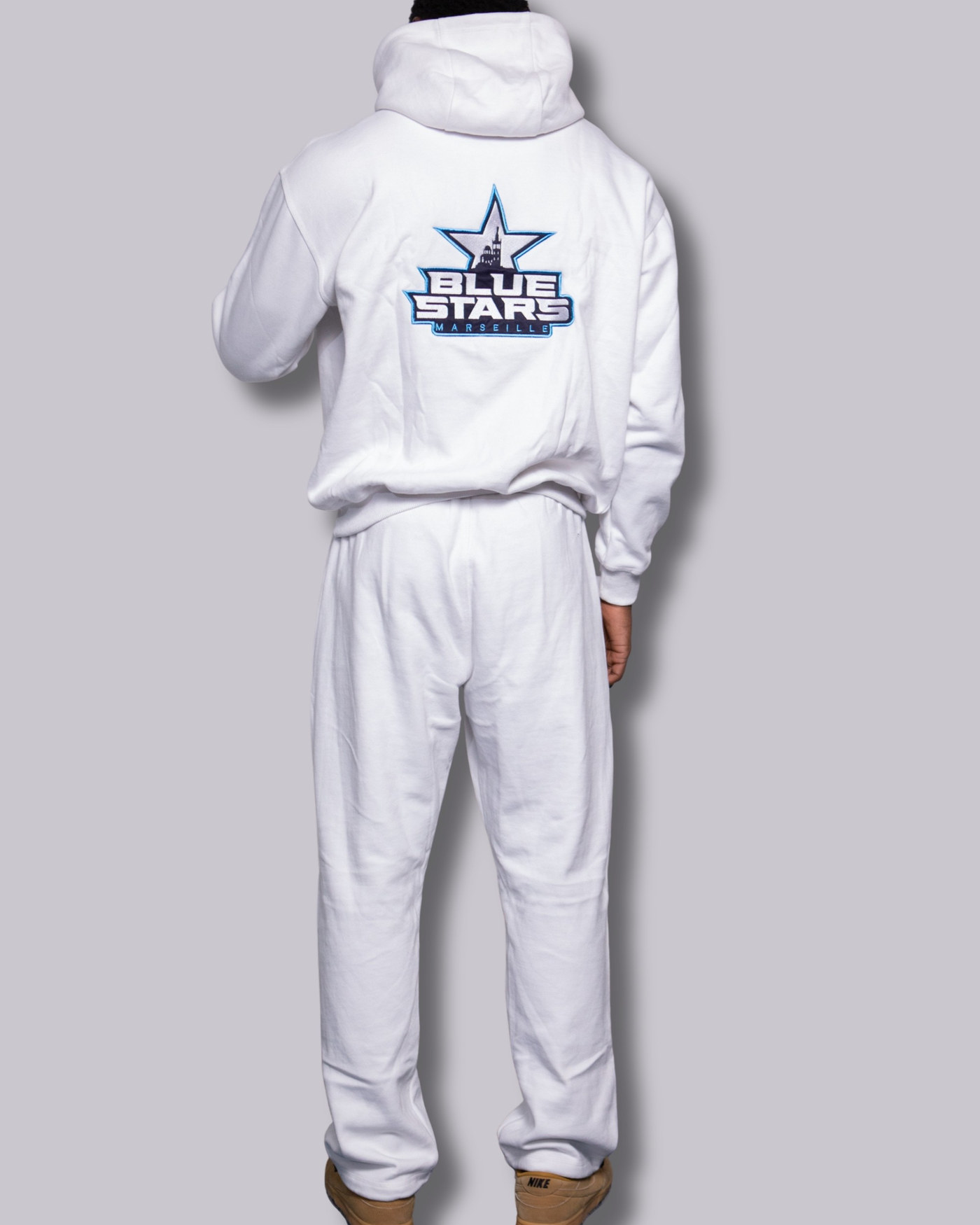 Jogging Lifestyle White - Blue Stars Marseille — visuel 3