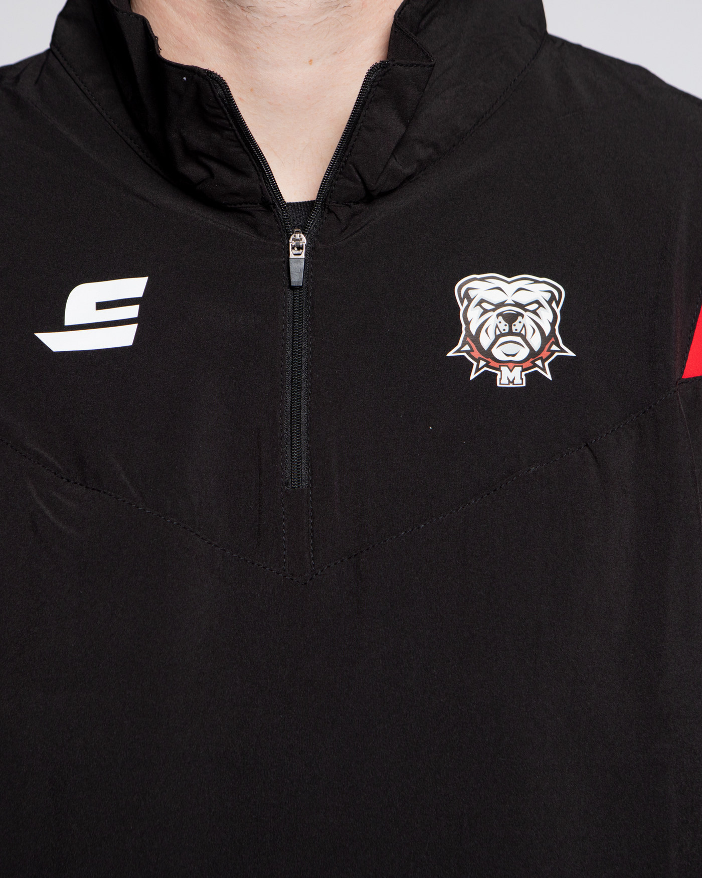 Veste demi zip - Black & Red — visuel 2
