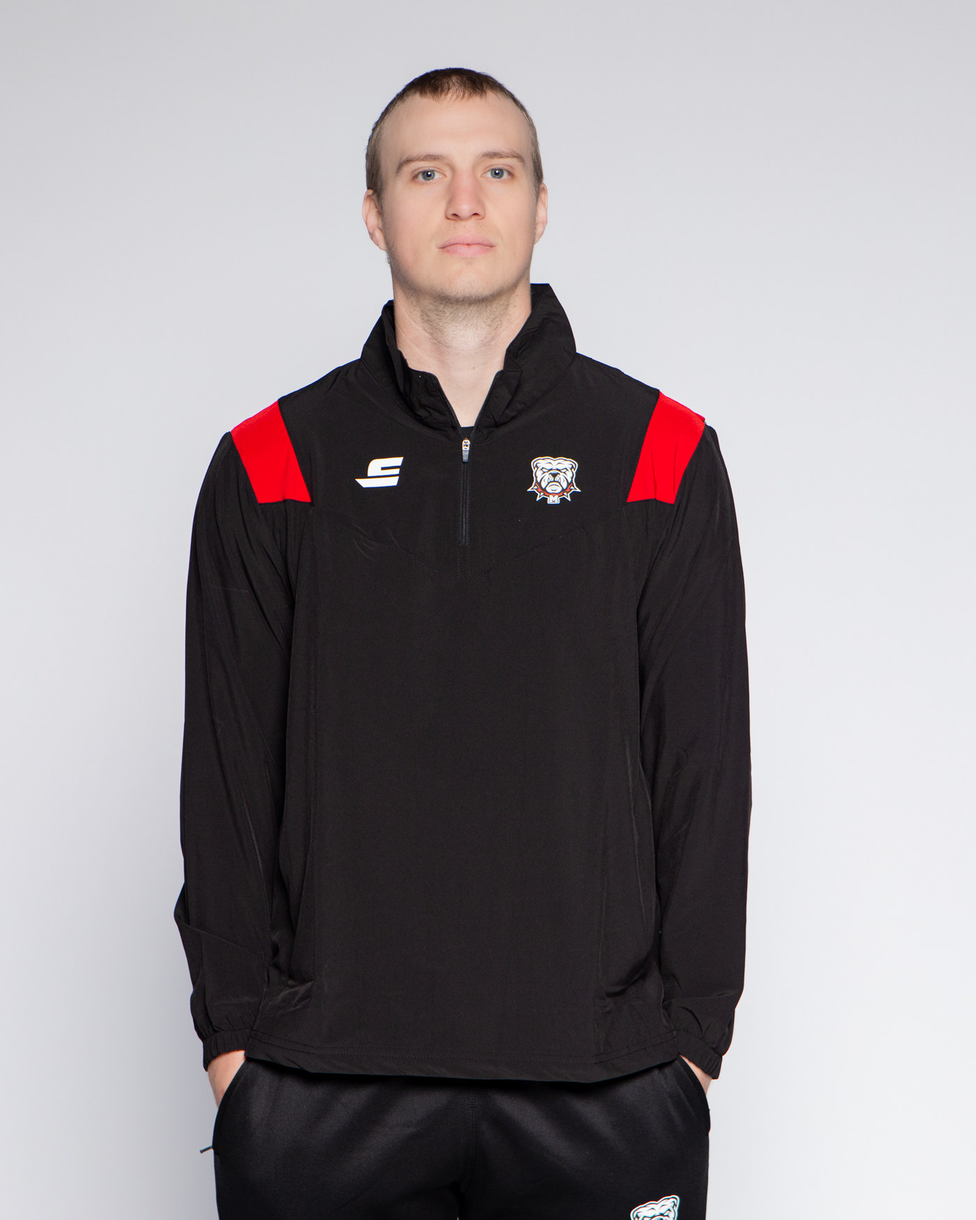 Veste demi zip - Black & Red — visuel 3