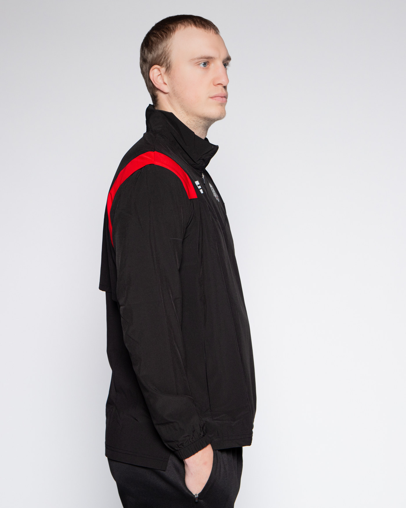 Veste demi zip - Black & Red — visuel 5
