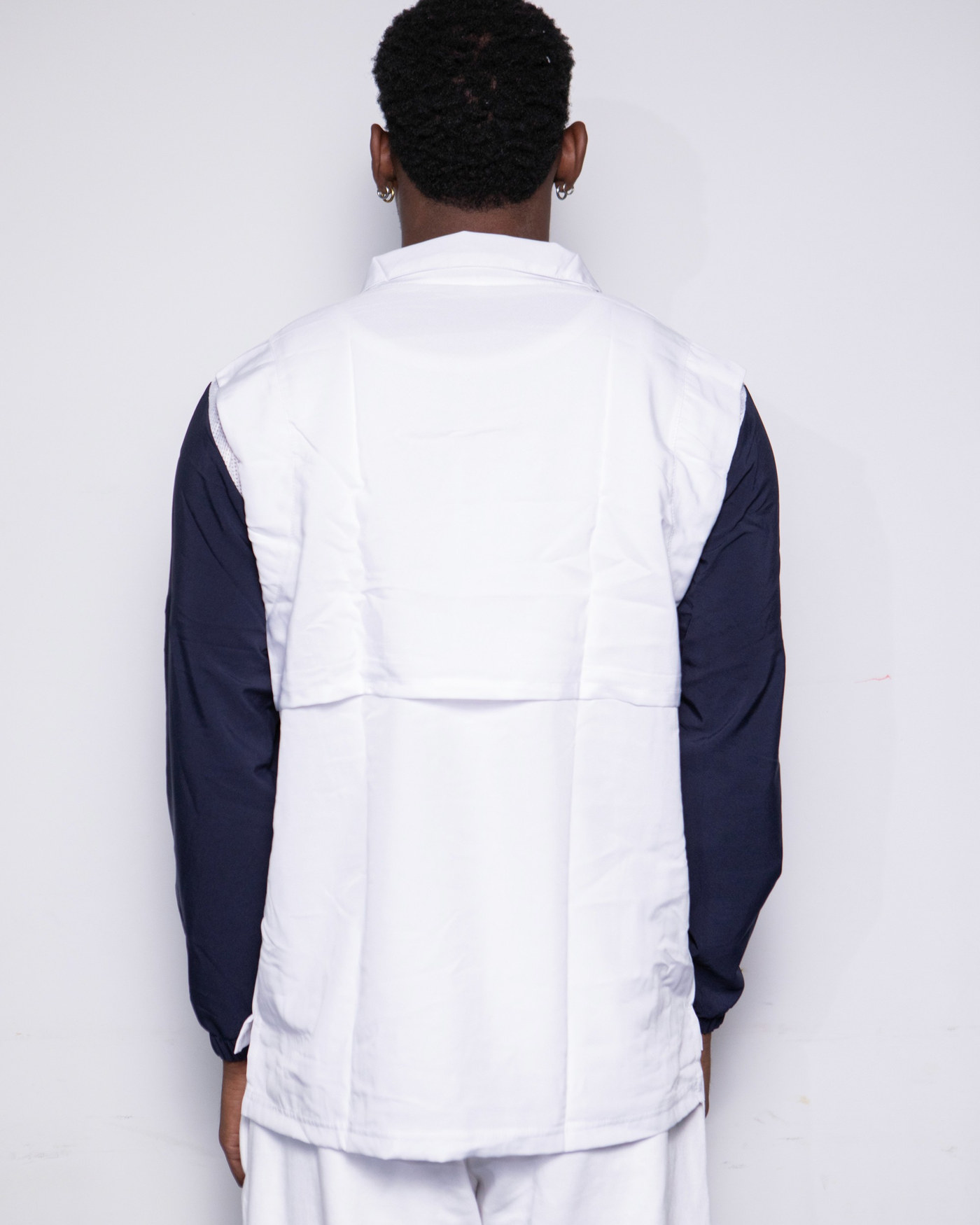Veste demi zip White/Navy - Blue Stars — visuel 3