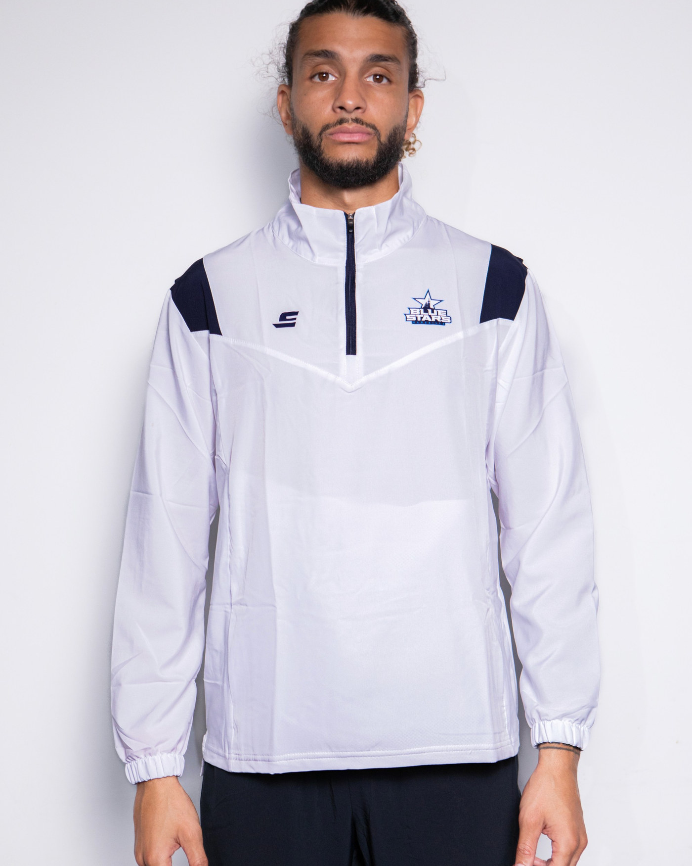 Veste demi zip White - Blue Stars