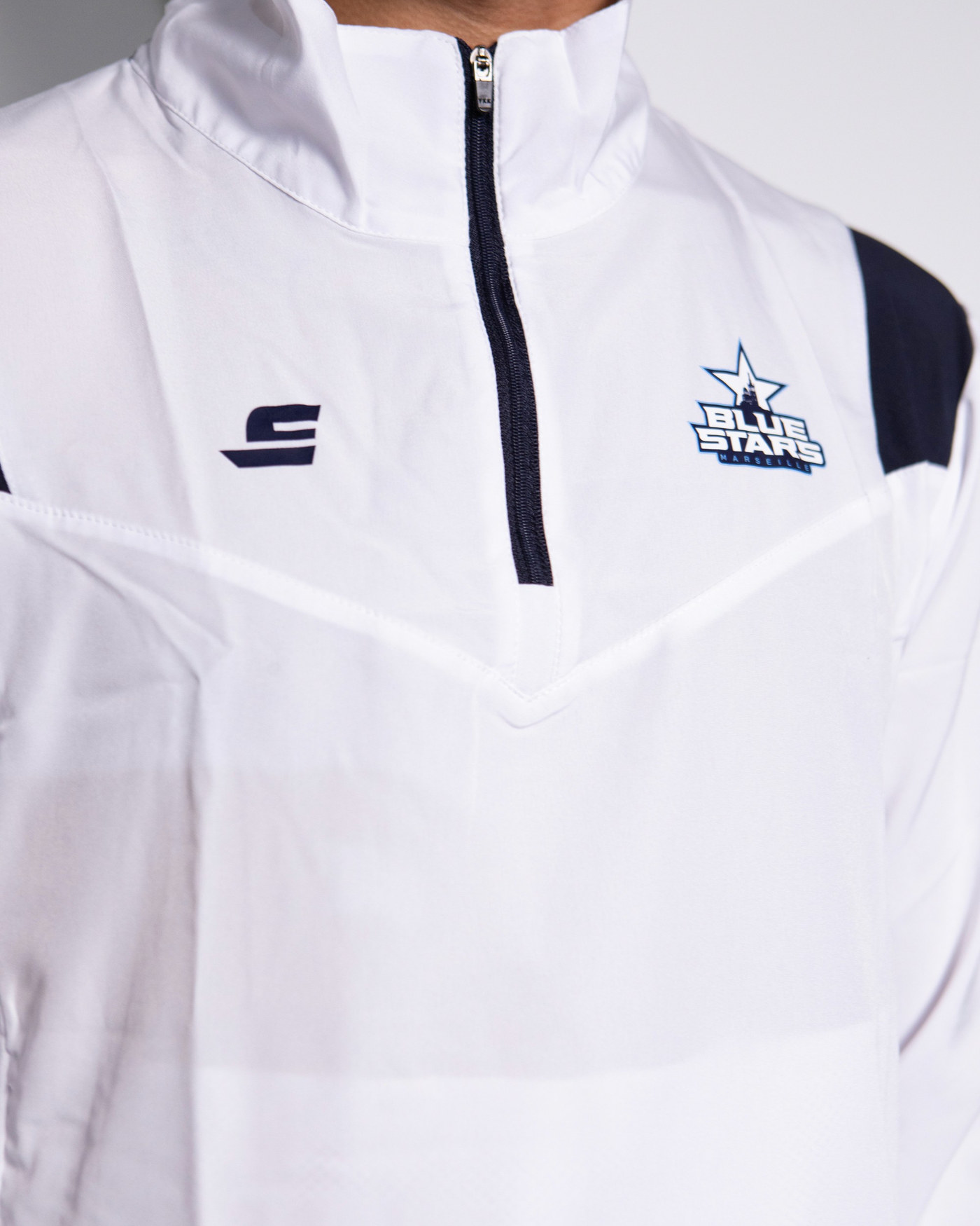 Veste demi zip White - Blue Stars — visuel 2