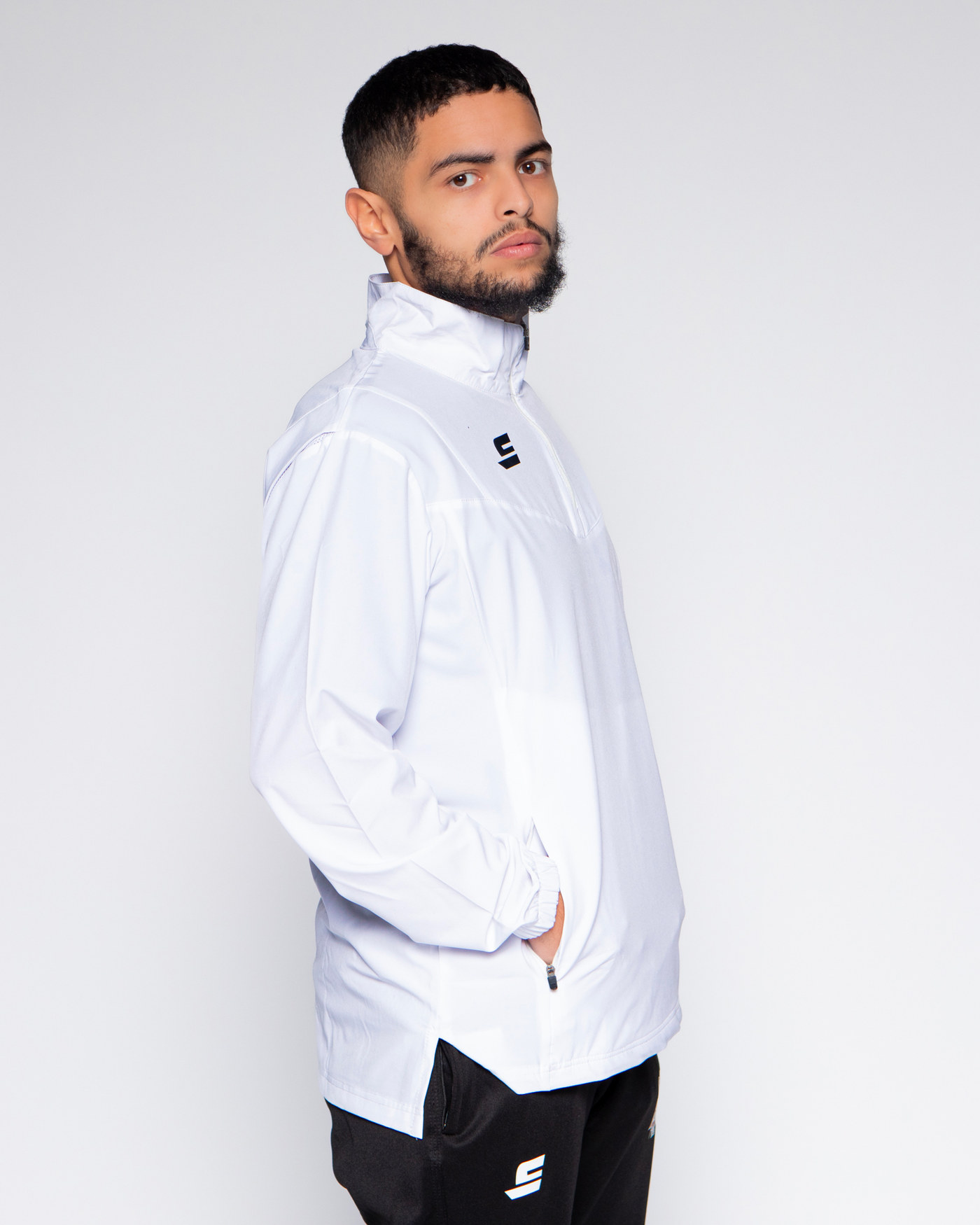 Veste demi zip - Blanc
