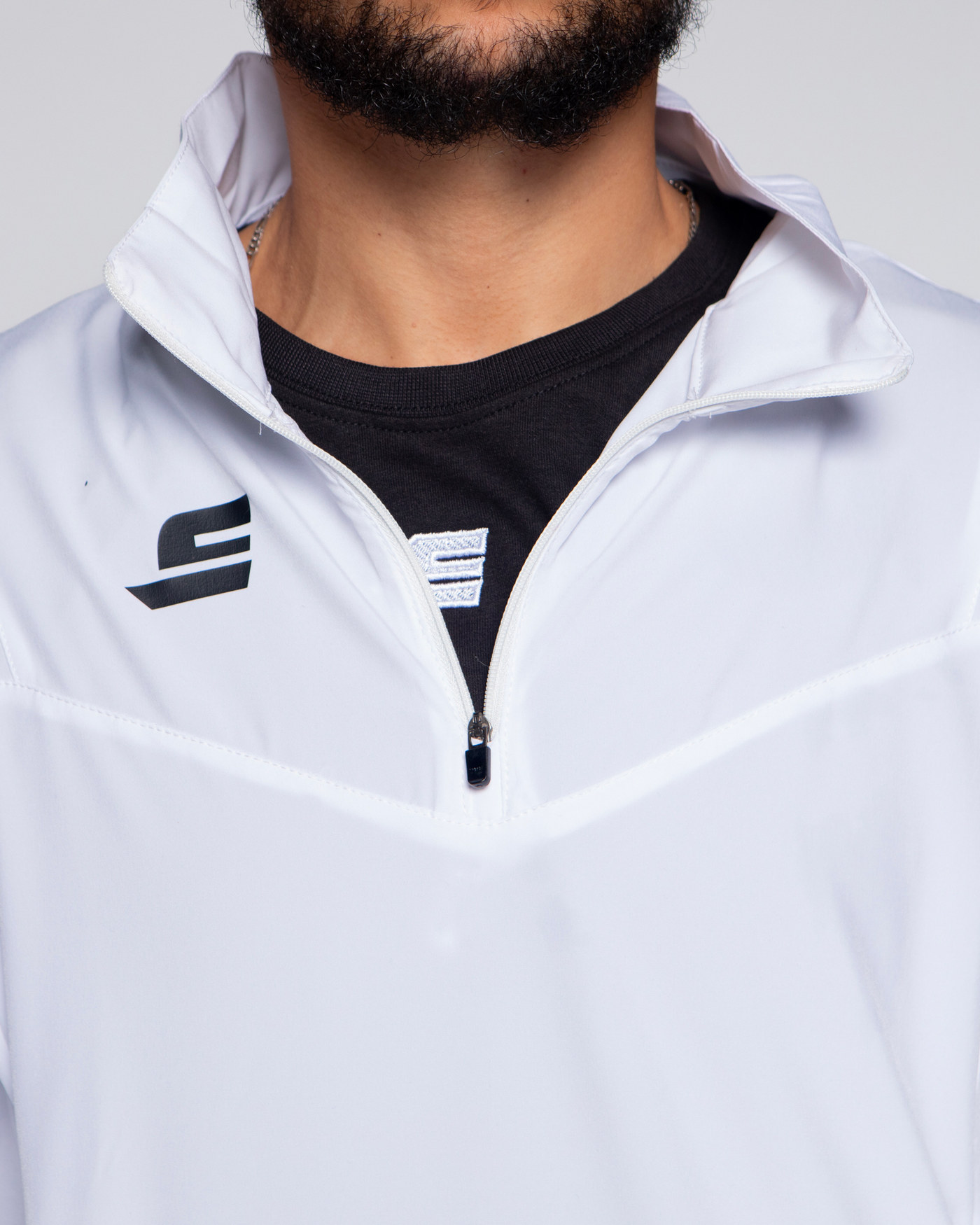 Veste demi zip - Blanc — visuel 2