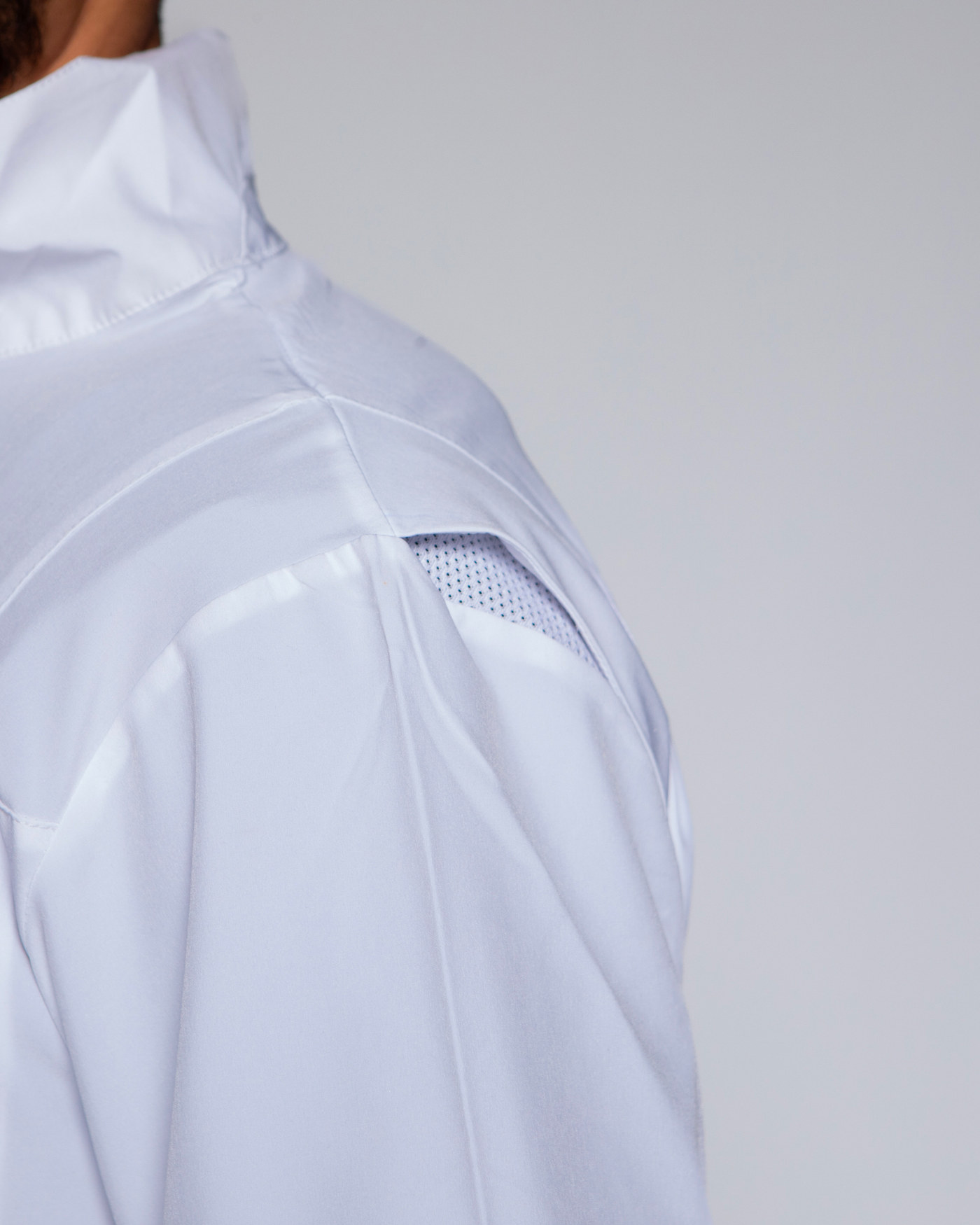 Veste demi zip - Blanc — visuel 4