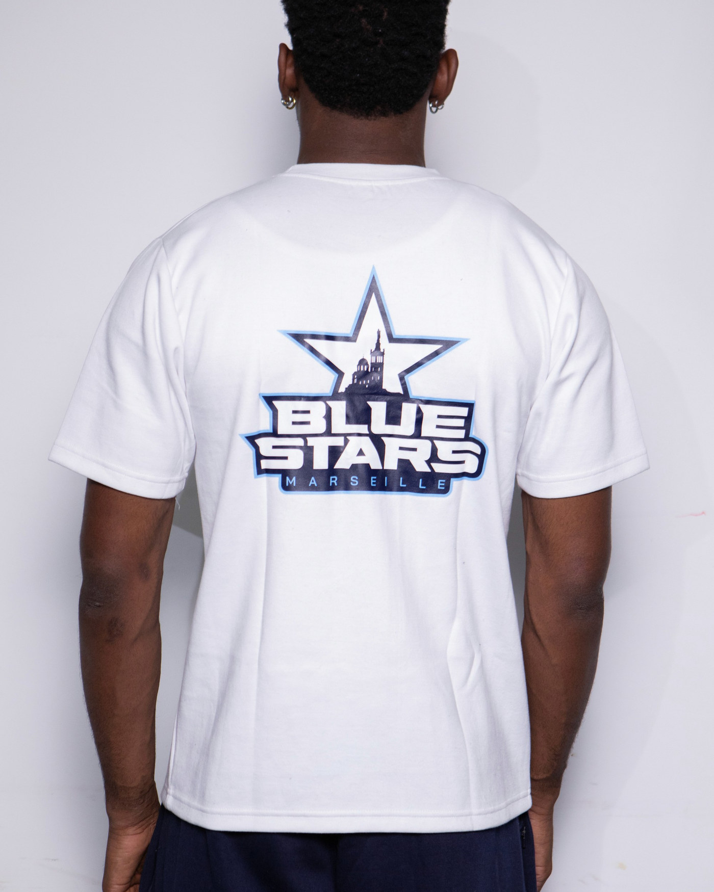 T-Shirt Light Lifestyle Navy ( Back ) - Blue Stars Marseille — visuel 4