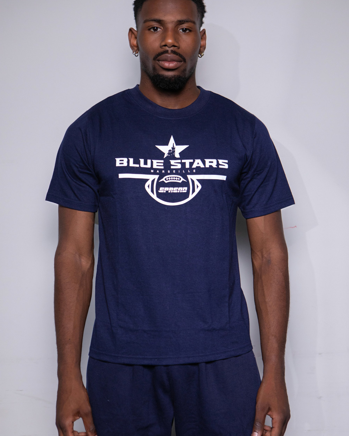 T-Shirt Light Lifestyle Navy - Blue Stars Marseille