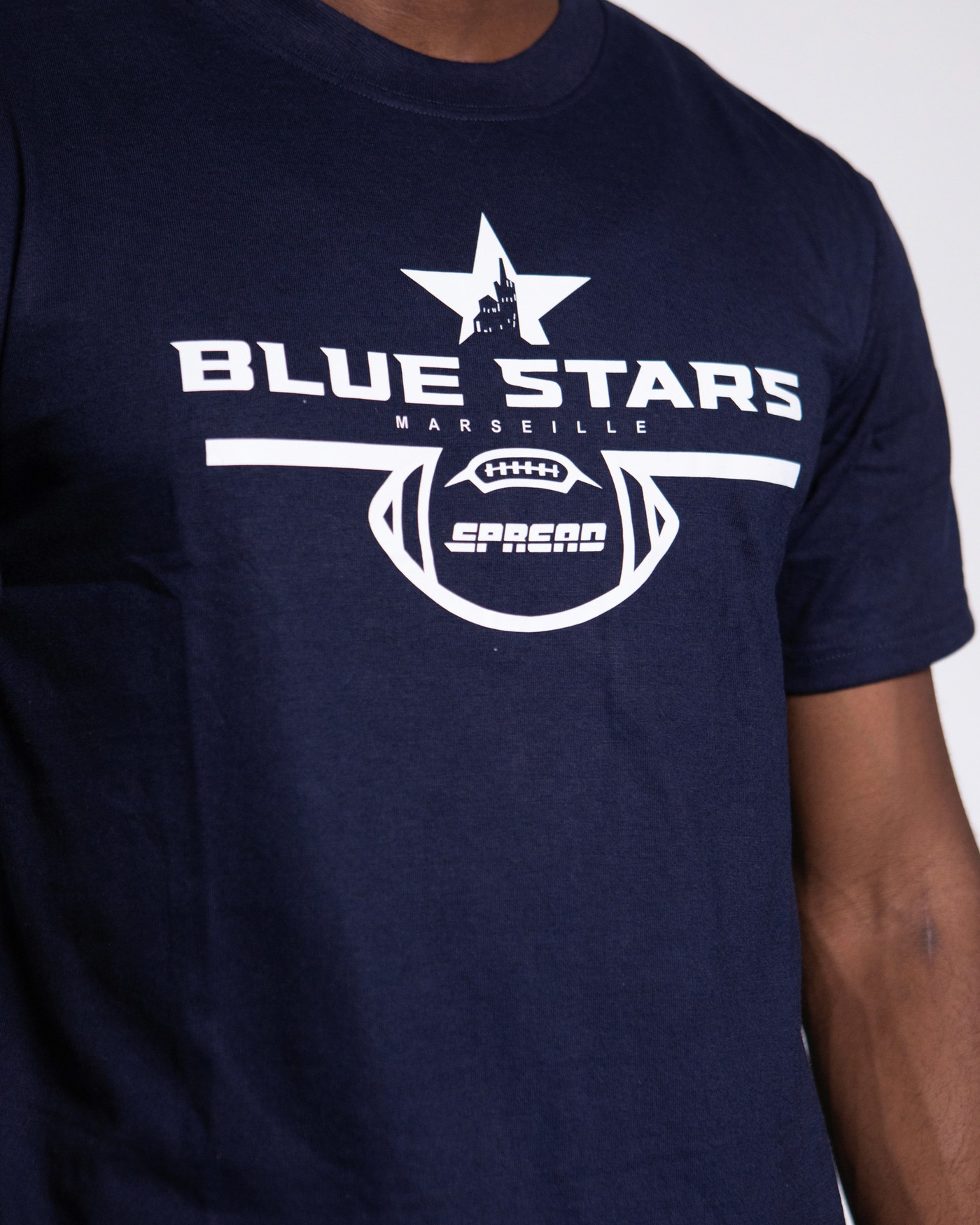 T-Shirt Light Lifestyle Navy - Blue Stars Marseille — visuel 3