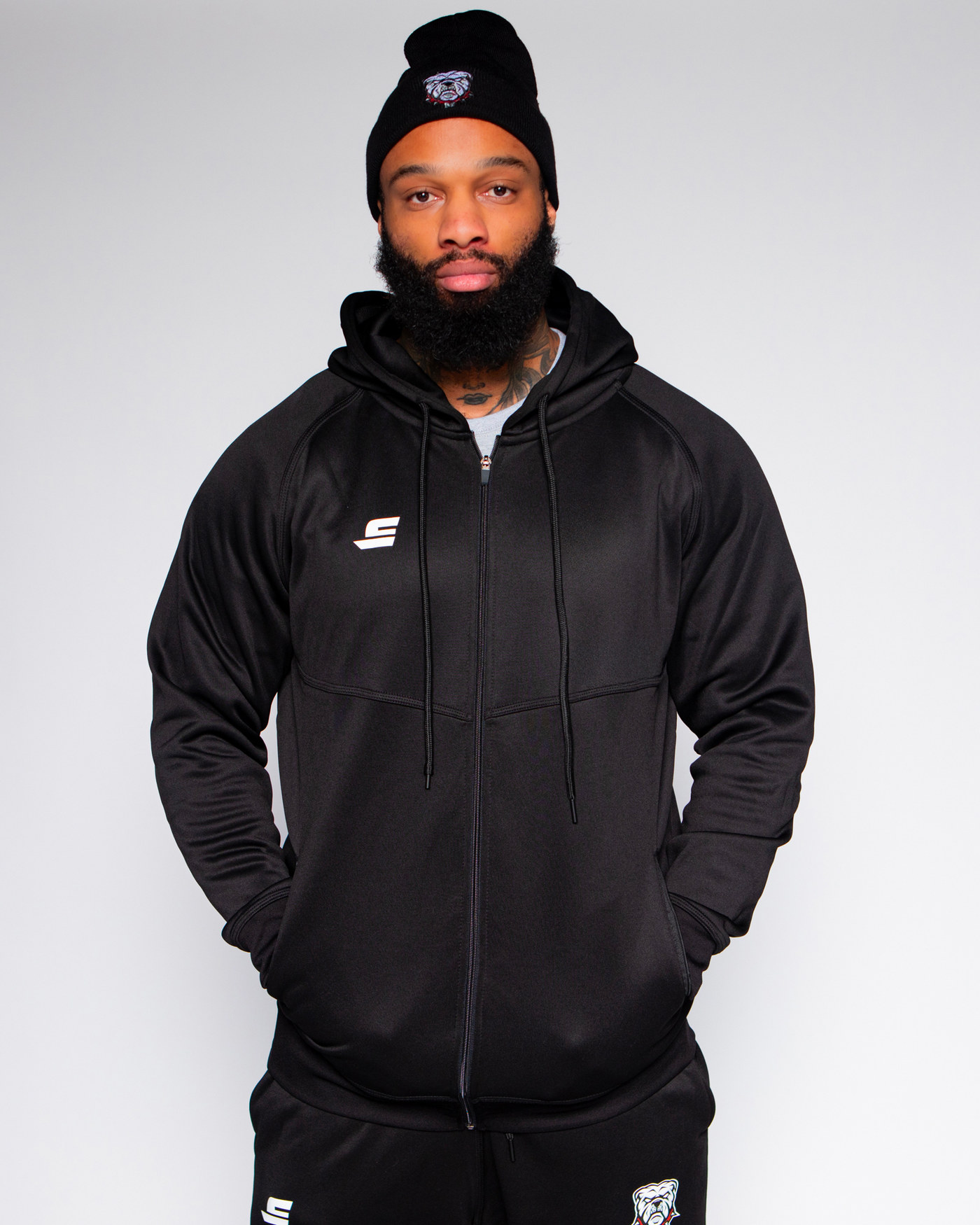 Full zip performance - Logo S