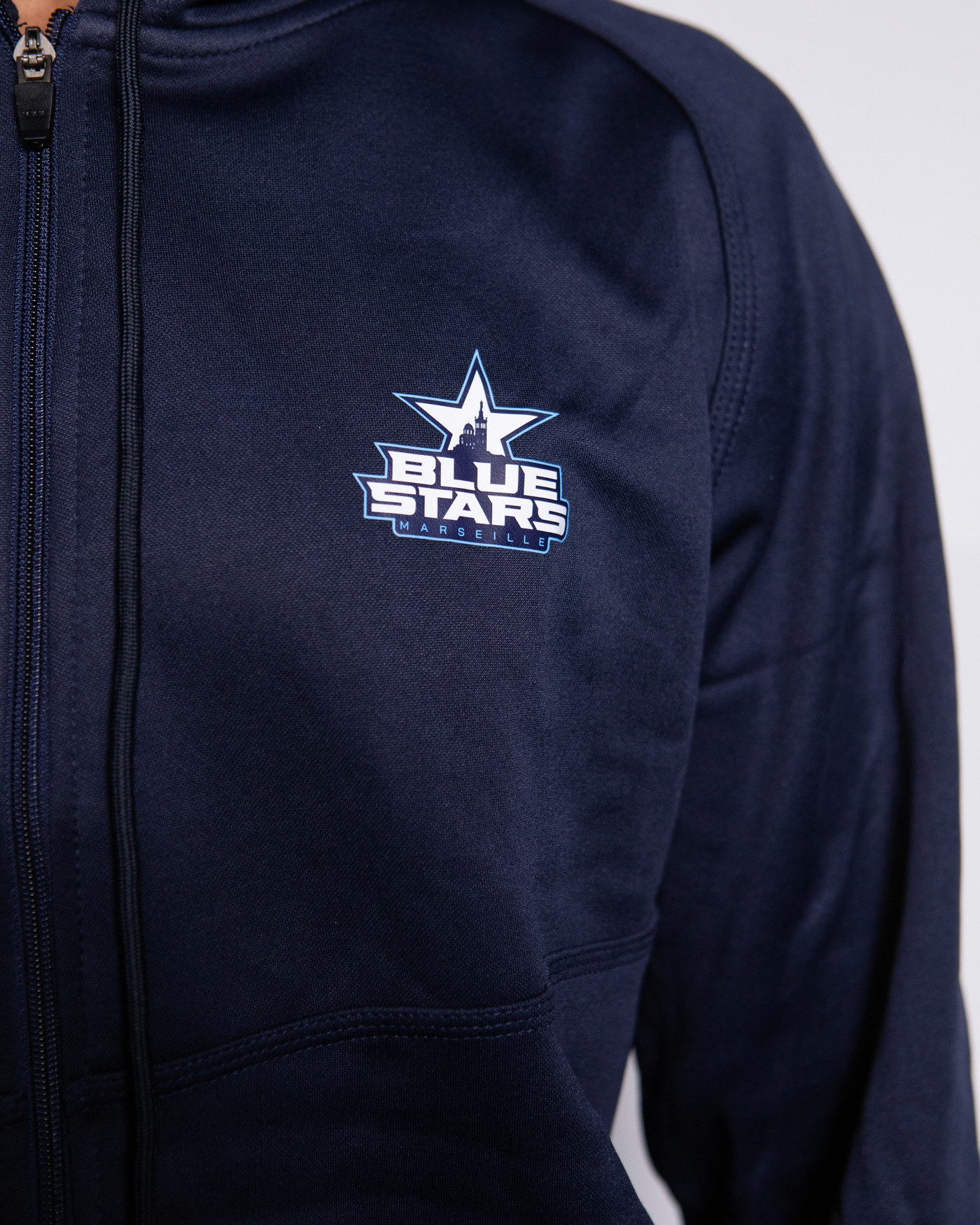Full zip performance Navy - Blue Stars