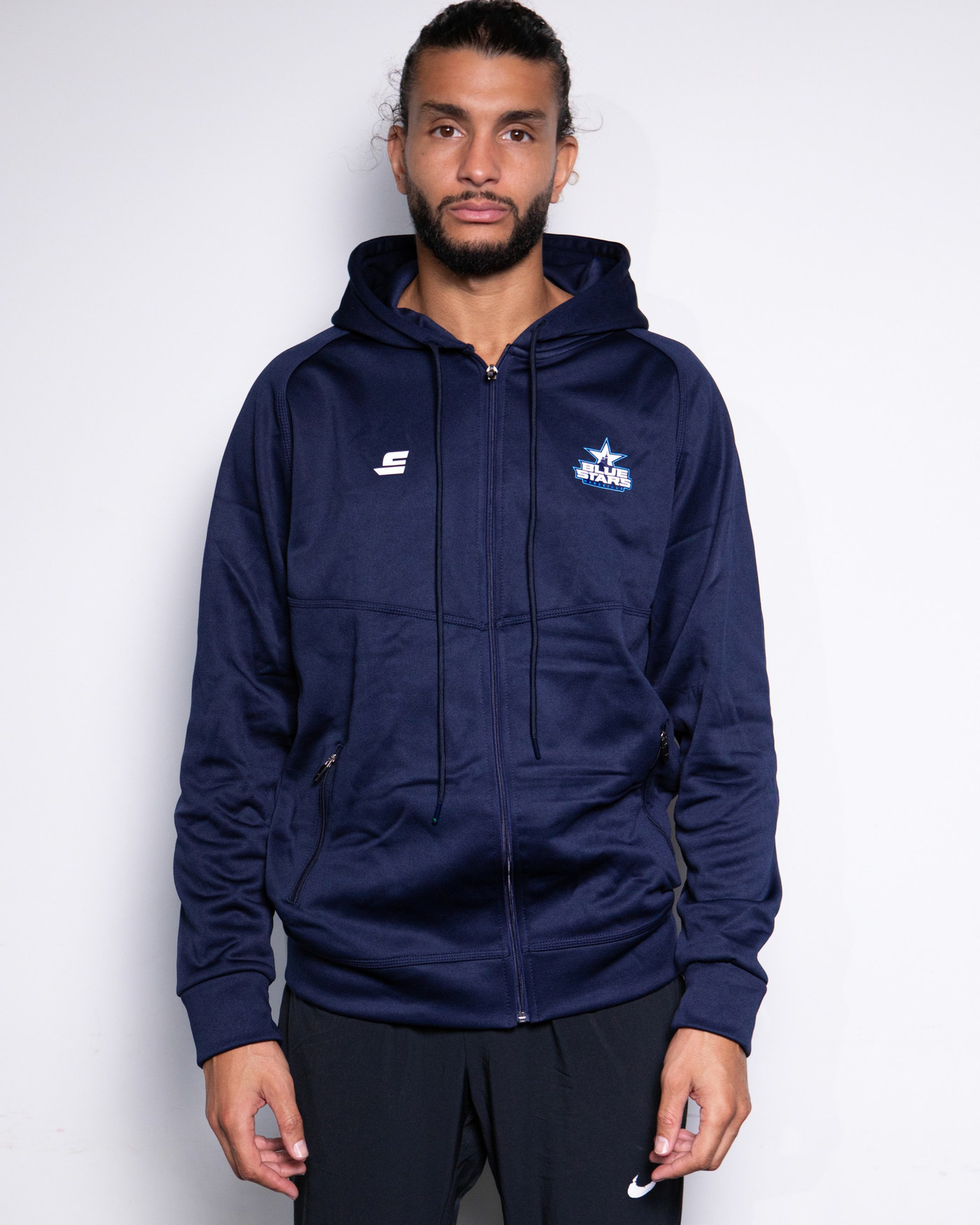 Full zip performance Navy - Blue Stars — visuel 3