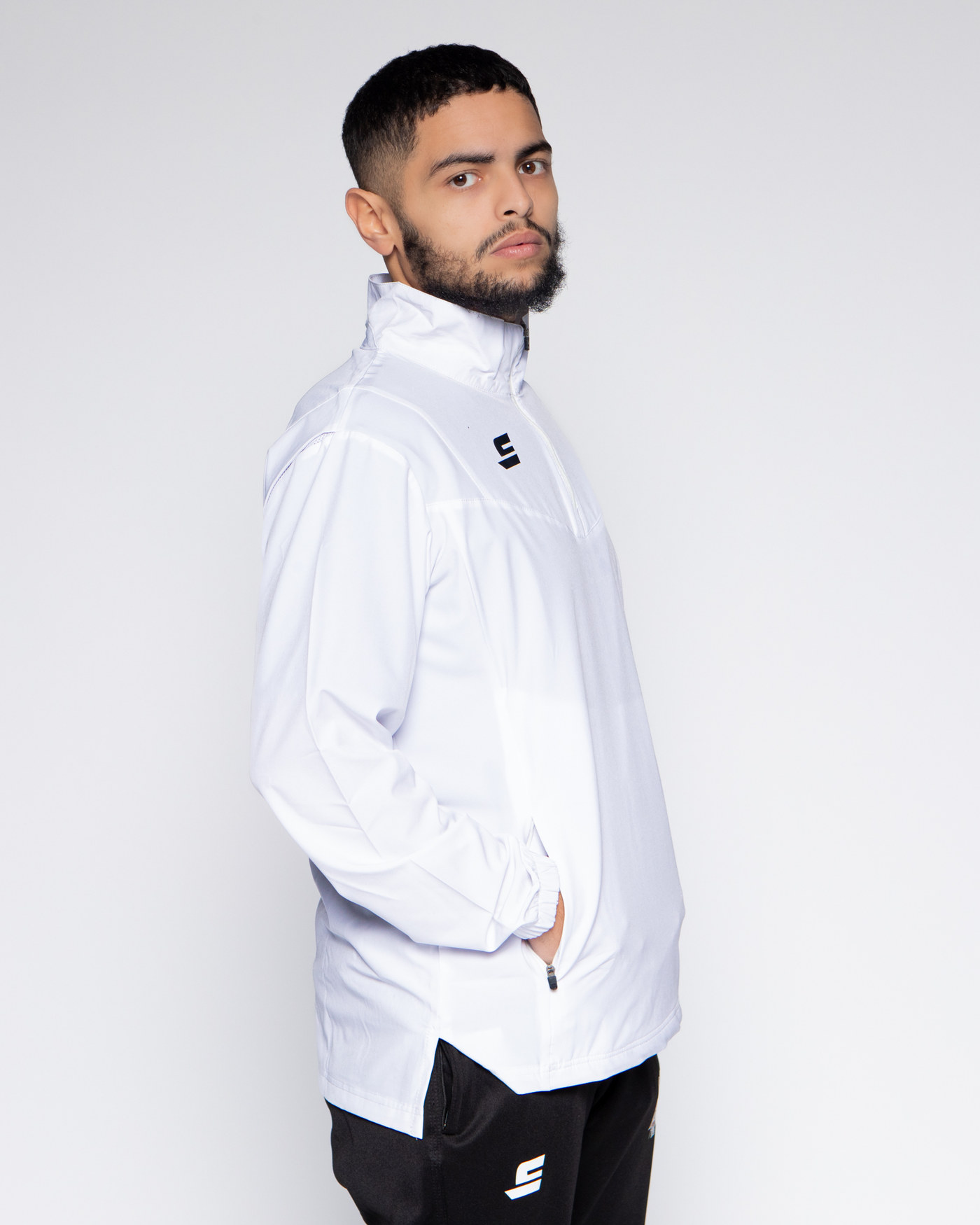 Veste demi zip - Full White — visuel 2