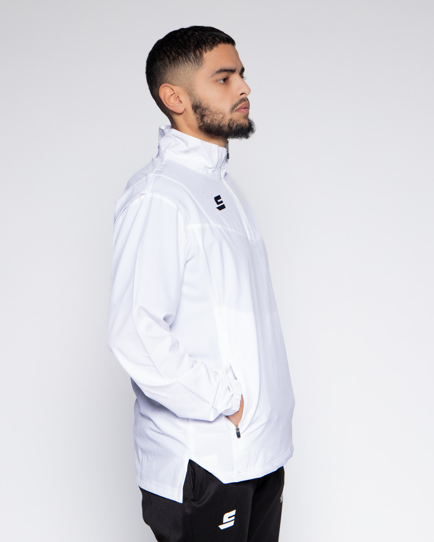 Veste demi zip - Full White — visuel 4