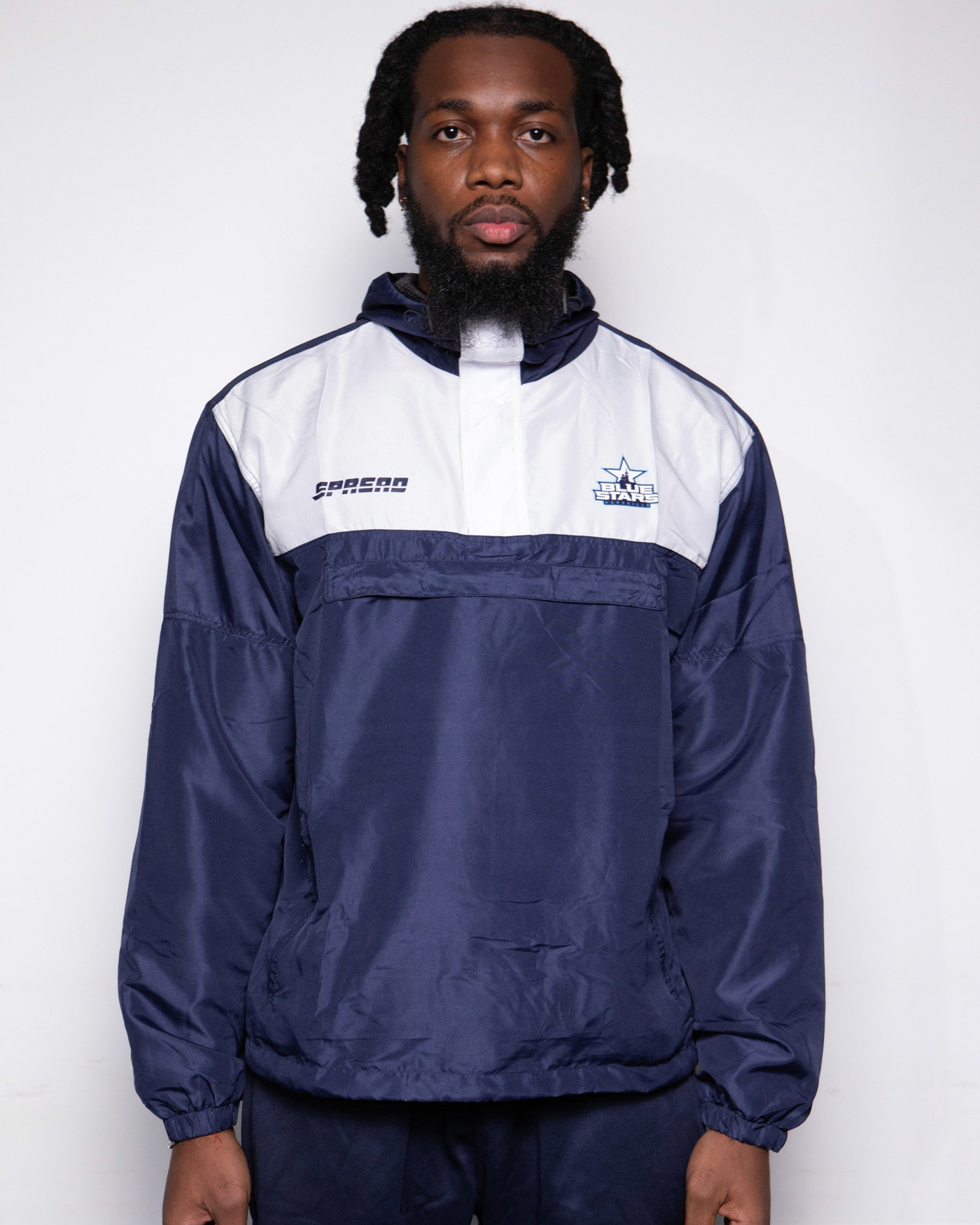 Windbreaker - Navy/White