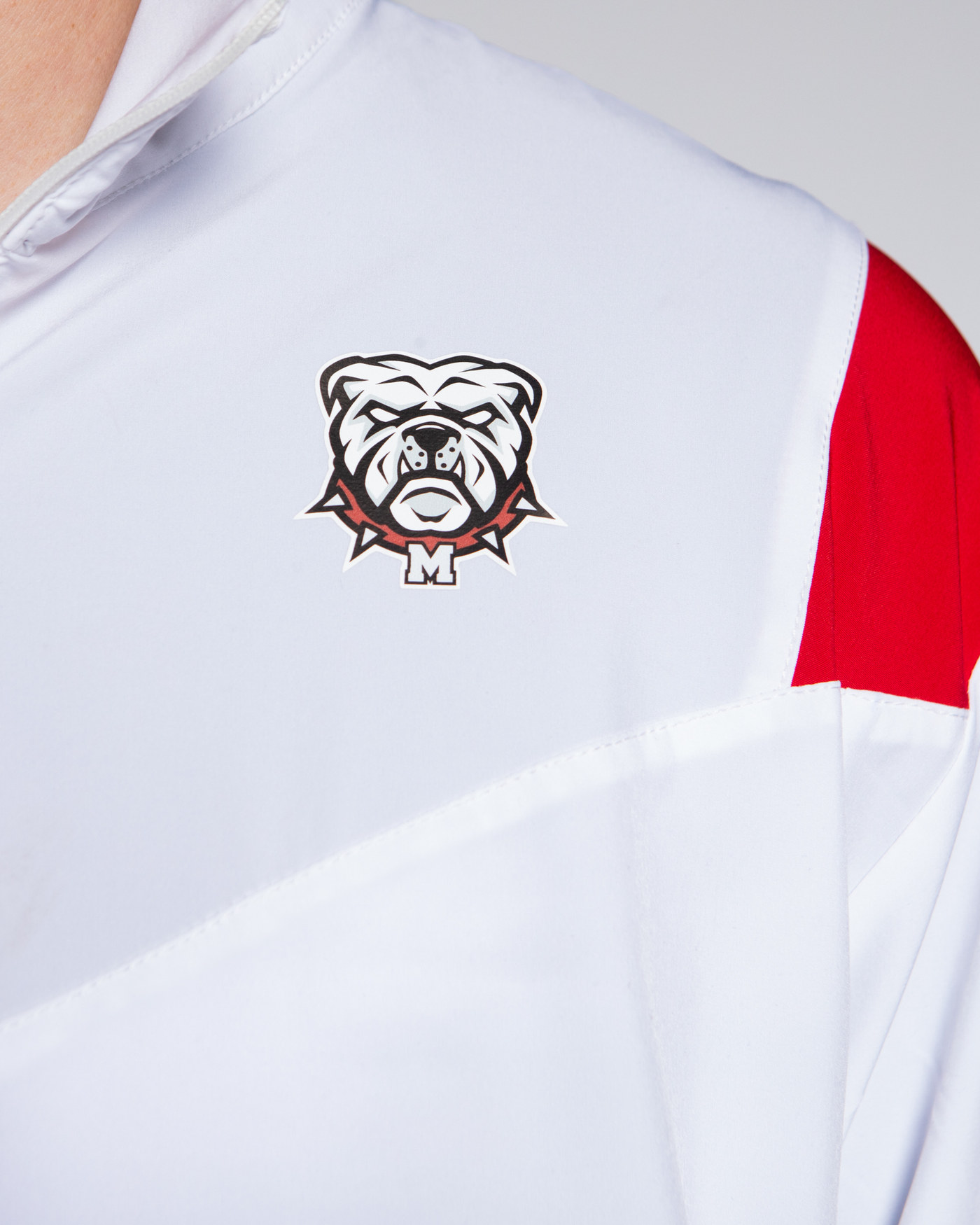 Veste demi zip  - White & Red — visuel 4