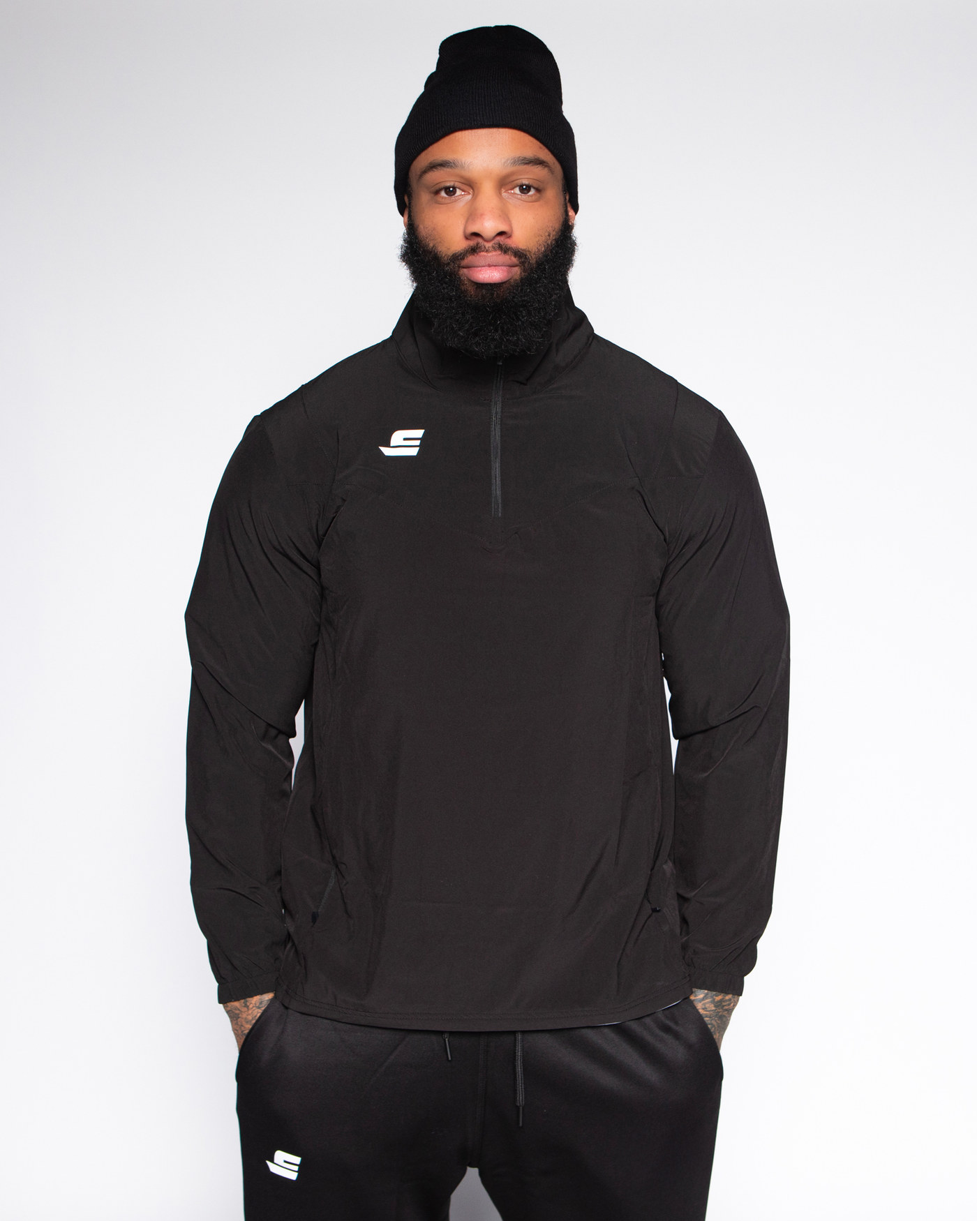 Veste demi zip - Noir