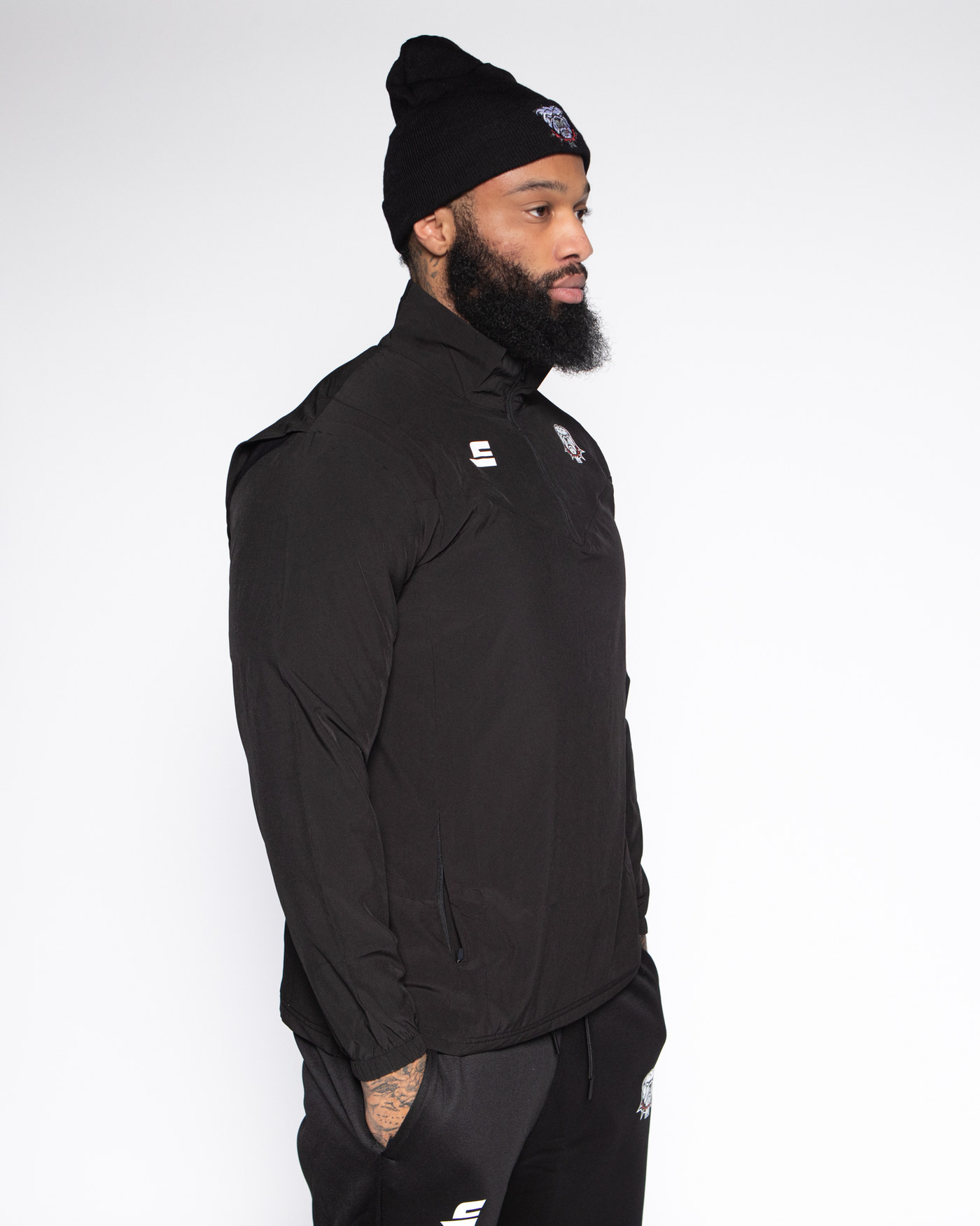 Veste demi zip - Full Black — visuel 2