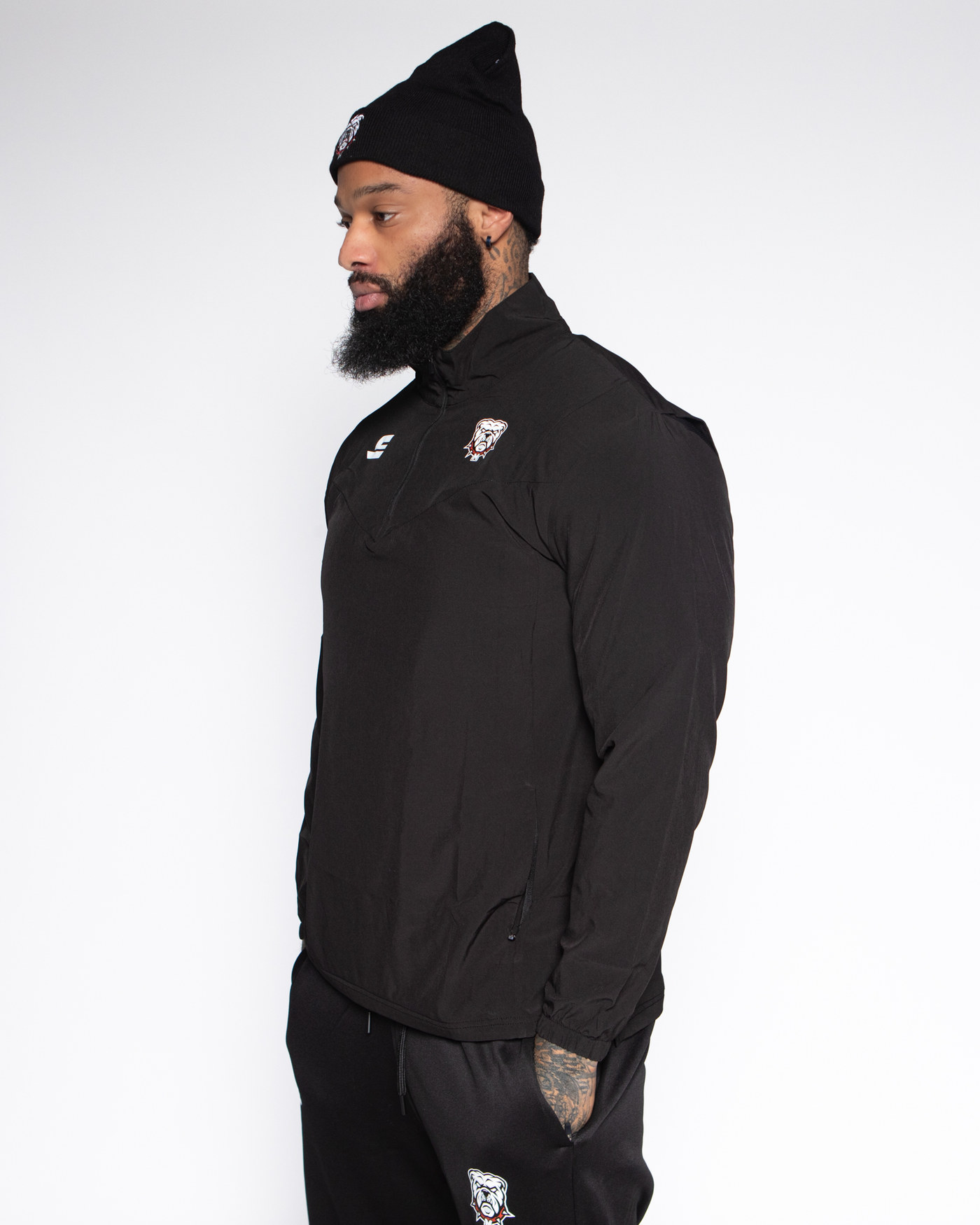 Veste demi zip - Full Black — visuel 3