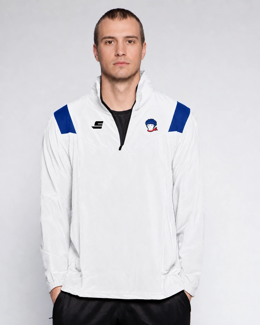 Veste demi-zip - Manches longues - inserts aux épaules - visuel 1