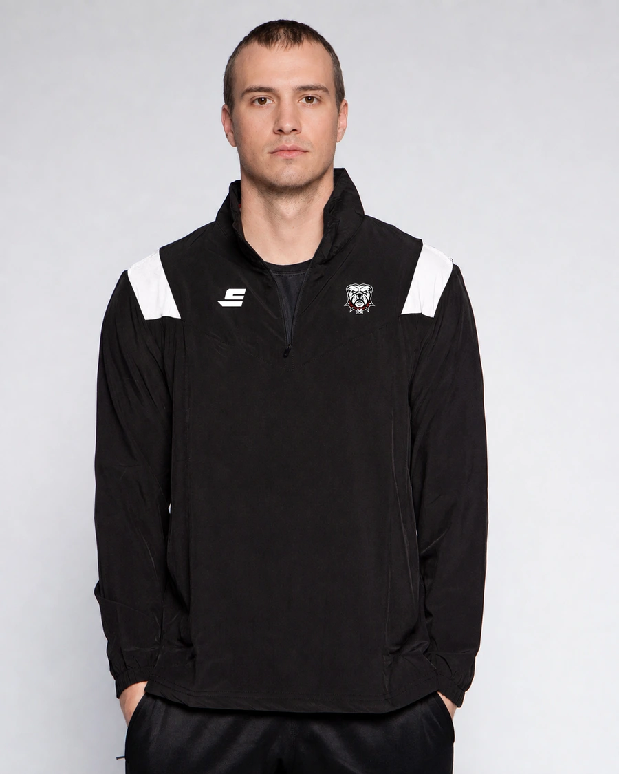 Veste demi-zip - Manches longues - inserts aux épaules - visuel 1