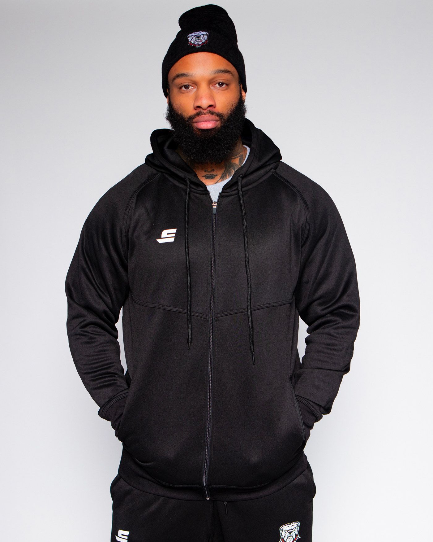 Full zip performance - Logo S
