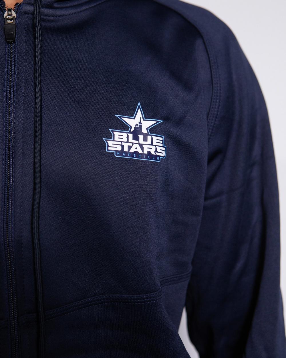 Full zip performance Navy - Blue Stars - visuel 1