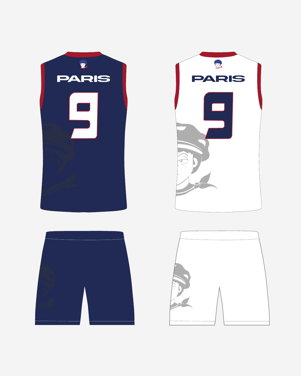 Ensemble flag réversible homme — Gavroches - visuel 2