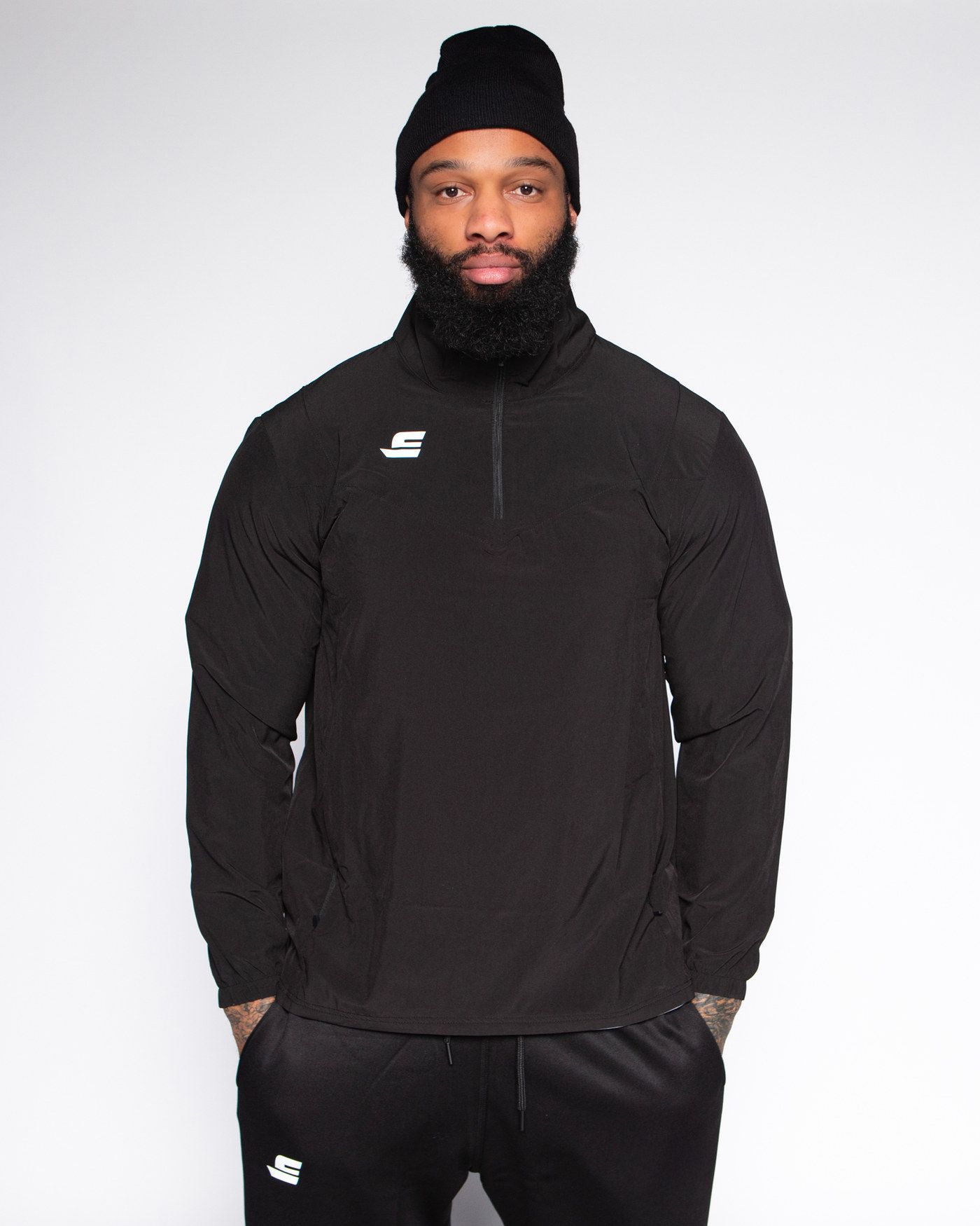Veste demi zip - Noir