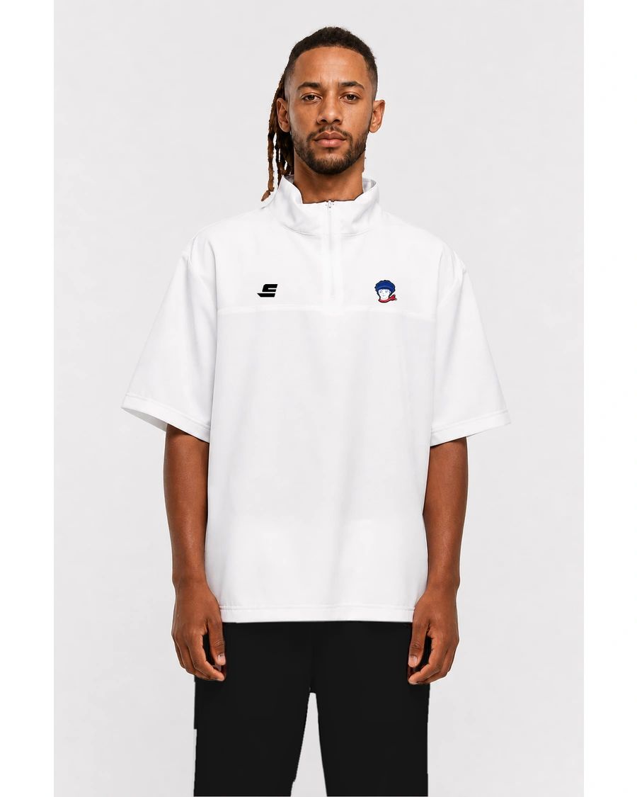 Veste demi-zip - Manches courtes - visuel 1