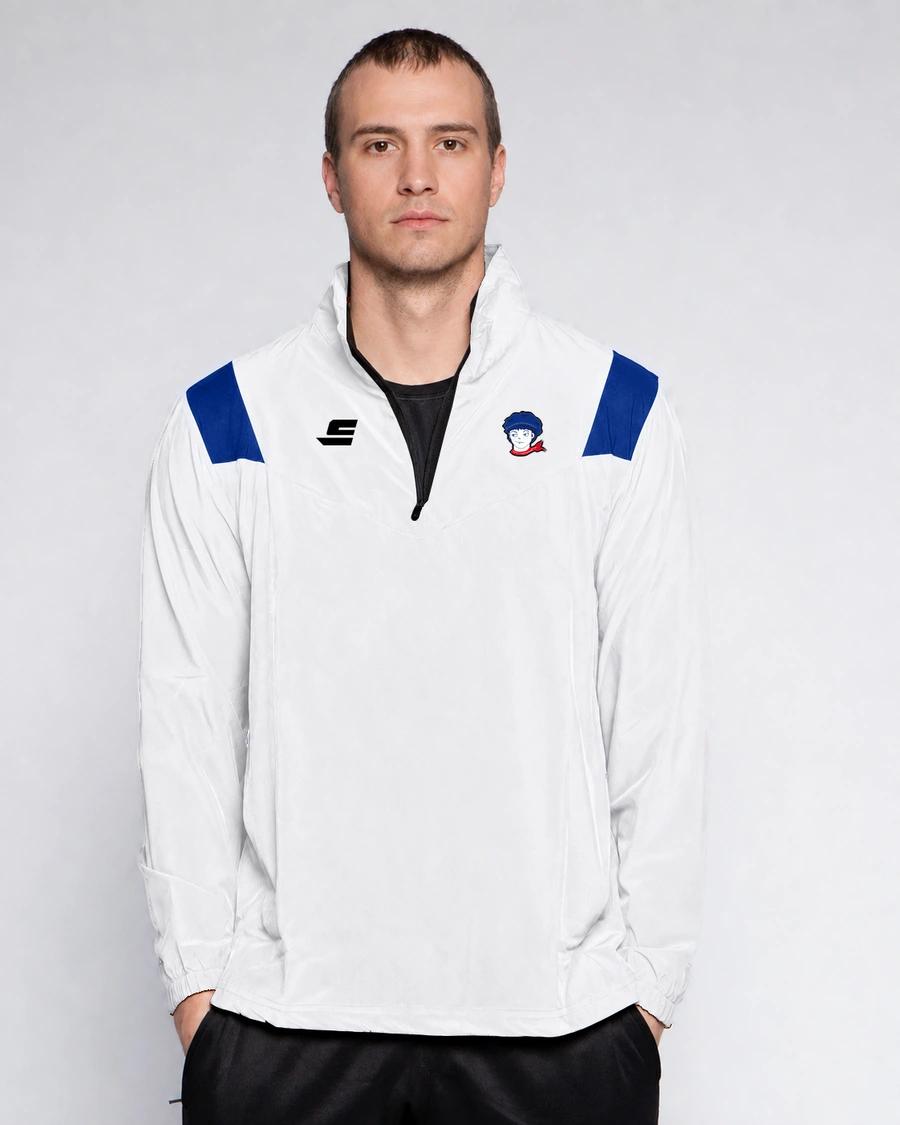 Veste demi-zip - Manches longues - inserts aux épaules - visuel 1